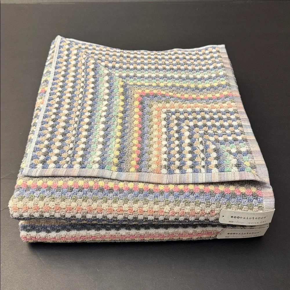 4pc ECOEXISTENCE Eco-Melange Quick Dry Bath Towel Set - WaterlessColoringProcess - Picture 3 of 9